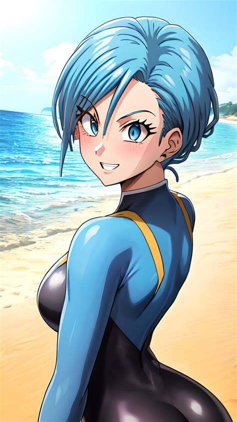 bulma bikini|Dragon Ball Artist Imagines Bulma's Saiyan Swimwear.